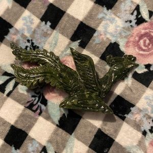 Green Jade Phoenix Sculpture